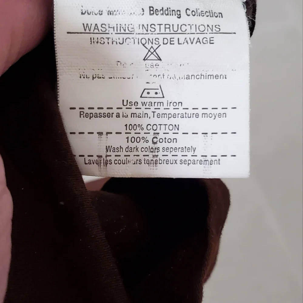 Dolce Mela Bedding, Elite Collection, King Pillow Sham, Wild Horses, Cotton, EUC